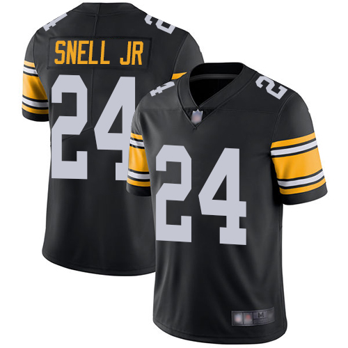 Men Pittsburgh Steelers Football 24 Limited Black Benny Snell Jr. Alternate Vapor Untouchable Nike NFL Jersey